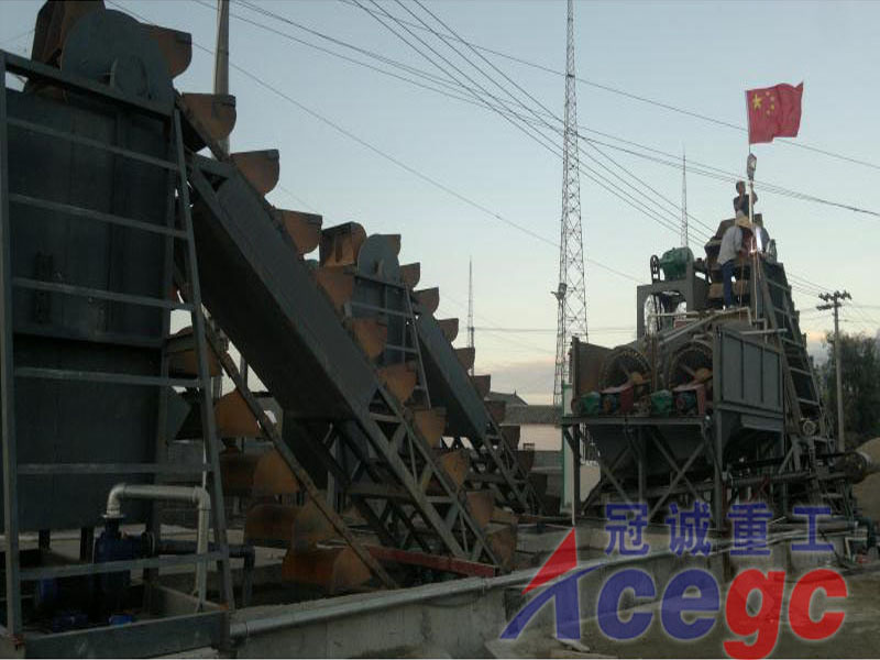 鏈條式挖斗洗砂機